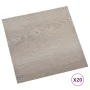 Tarimas de suelo autoadhesivas 20 uds PVC gris taupe 1,86 m² de vidaXL, Suelos y moquetas - Ref: Foro24-330155, Precio: 39,06...