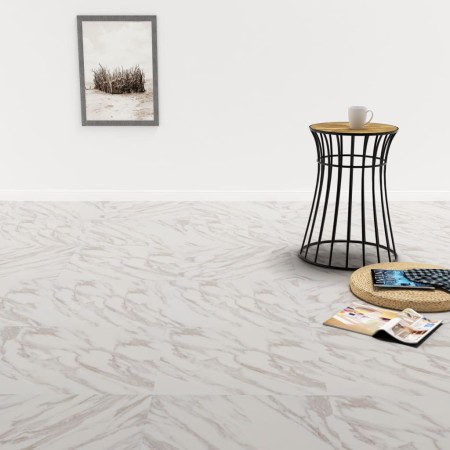 Tarimas de suelo autoadhesivas 20 uds PVC mármol blanco 1,86 m² de vidaXL, Suelos y moquetas - Ref: Foro24-330176, Precio: 41...