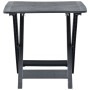 Mesa de jardín plegable de plástico gris antracita 79x72x70 cm en Mesas de jardín | Comprar online en Foru.es
