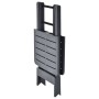 Mesa de jardín plegable de plástico gris antracita 79x72x70 cm en Mesas de jardín | Comprar online en Foru.es