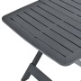 Mesa de jardín plegable de plástico gris antracita 79x72x70 cm en Mesas de jardín | Comprar online en Foru.es