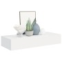 Estante con cajón de pared MDF blanco 60x23,5x10 cm de vidaXL, Estantes y estanterías - Ref: Foro24-330255, Precio: 55,44 €, ...