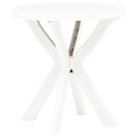 Mesa bistro blanca plástico Ø70 cm en Mesas de jardín | Comprar online en Foru.es