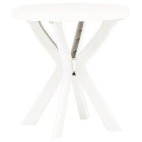 Mesa bistro blanca plástico Ø70 cm en Mesas de jardín | Comprar online en Foru.es
