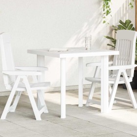 Mesa de jardín de plástico blanco 80x75x72 cm en Mesas de jardín | Comprar online en Foru.es