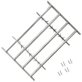Reja de seguridad ajustable ventana con 4 barras 500-650 mm de vidaXL, Ventanas - Ref: Foro24-141385, Precio: 43,54 €, Descue...