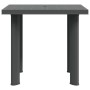 Mesa de jardín de plástico gris antracita 80x75x72 cm en Mesas de jardín | Comprar online en Foru.es