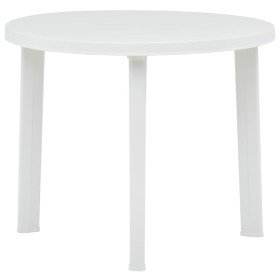 Mesa de jardín de plástico blanco 89 cm en Mesas de jardín | Comprar online en Foru.es