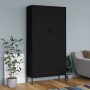 Armario de acero negro 90x50x180 cm de vidaXL, Armarios roperos - Ref: Foro24-336250, Precio: 282,79 €, Descuento: %