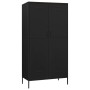 Armario de acero negro 90x50x180 cm de vidaXL, Armarios roperos - Ref: Foro24-336250, Precio: 282,79 €, Descuento: %