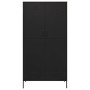 Armario de acero negro 90x50x180 cm de vidaXL, Armarios roperos - Ref: Foro24-336250, Precio: 282,79 €, Descuento: %