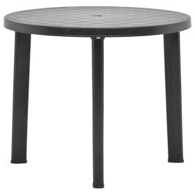 Mesa de jardín de plástico gris antracita 89 cm en Mesas de jardín | Comprar online en Foru.es