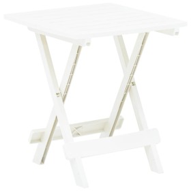 Mesa plegable de jardín plástico blanco 45x43x50 cm en Mesas de jardín | Comprar online en Foru.es