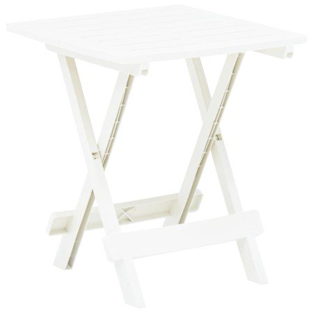 Mesa plegable de jardín plástico blanco 45x43x50 cm en Mesas de jardín | Comprar online en Foru.es