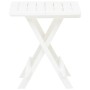 Mesa plegable de jardín plástico blanco 45x43x50 cm en Mesas de jardín | Comprar online en Foru.es