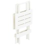 Mesa plegable de jardín plástico blanco 45x43x50 cm en Mesas de jardín | Comprar online en Foru.es
