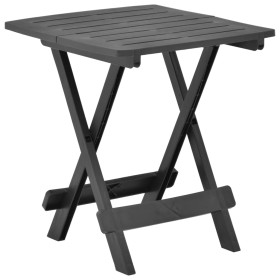 Mesa plegable de jardín plástico gris antracita 45x43x50 cm en Mesas de jardín | Comprar online en Foru.es