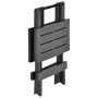 Mesa plegable de jardín plástico gris antracita 45x43x50 cm en Mesas de jardín | Comprar online en Foru.es
