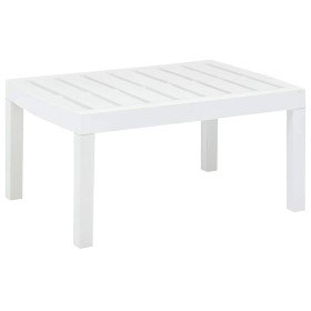Mesa de jardín de plástico blanco 78x55x38 cm en Mesas de jardín | Comprar online en Foru.es