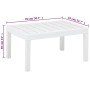 Mesa de jardín de plástico blanco 78x55x38 cm en Mesas de jardín | Comprar online en Foru.es