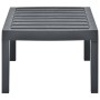 Mesa de jardín de plástico gris antracita 78x55x38 cm en Mesas de jardín | Comprar online en Foru.es