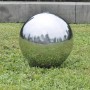Fuente cascada esfera con LEDs de jardín acero inoxidable 30 cm de vidaXL, Fuentes y cascadas - Ref: Foro24-41683, Precio: 10...
