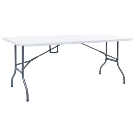 Mesa de jardín plegable HDPE blanco 180x72x72 cm en Mesas de jardín | Comprar online en Foru.es