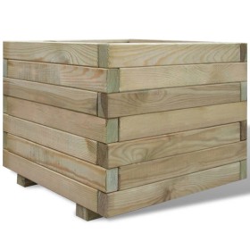 Arriate cuadrado madera 50x50x40 cm de vidaXL, Maceteros y jardineras - Ref: Foro24-41659, Precio: 65,82 €, Descuento: %