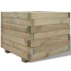 Arriate cuadrado madera 50x50x40 cm de vidaXL, Maceteros y jardineras - Ref: Foro24-41659, Precio: 62,09 €, Descuento: %