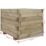 Arriate cuadrado madera 50x50x40 cm de vidaXL, Maceteros y jardineras - Ref: Foro24-41659, Precio: 65,82 €, Descuento: %