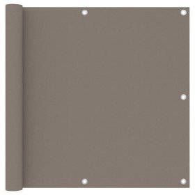 Toldo para balcón de tela oxford gris taupe 90x300 cm en Sombrillas | Comprar online en Foru.es