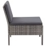 Set de muebles de jardín 3 pzas y cojines ratán sintético gris en Conjuntos de jardín | Comprar online en Foru.es