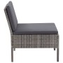 Set de muebles de jardín 3 pzas y cojines ratán sintético gris en Conjuntos de jardín | Comprar online en Foru.es