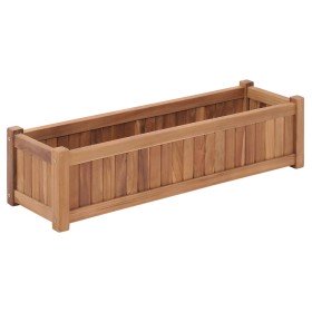 Arriate elevado madera maciza de teca 100x30x25 cm en Macetas y jardineras | Comprar online en Foru.es
