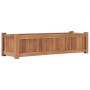 Arriate elevado madera maciza de teca 100x30x25 cm en Macetas y jardineras | Comprar online en Foru.es