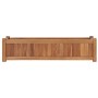 Arriate elevado madera maciza de teca 100x30x25 cm en Macetas y jardineras | Comprar online en Foru.es
