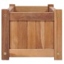 Arriate elevado madera maciza de teca 100x30x25 cm en Macetas y jardineras | Comprar online en Foru.es