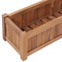 Arriate elevado madera maciza de teca 100x30x25 cm en Macetas y jardineras | Comprar online en Foru.es
