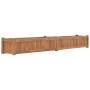 Arriate elevado madera maciza de teca 200x30x25 cm en Macetas y jardineras | Comprar online en Foru.es