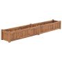 Arriate elevado madera maciza de teca 200x30x25 cm en Macetas y jardineras | Comprar online en Foru.es