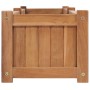 Arriate elevado madera maciza de teca 200x30x25 cm en Macetas y jardineras | Comprar online en Foru.es