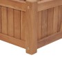 Arriate elevado madera maciza de teca 200x30x25 cm en Macetas y jardineras | Comprar online en Foru.es