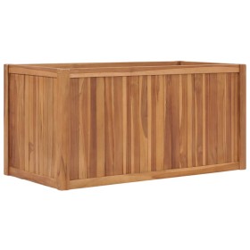 Arriate elevado madera maciza de teca 100x50x50 cm en Macetas y jardineras | Comprar online en Foru.es
