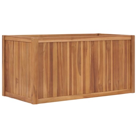 Arriate elevado madera maciza de teca 100x50x50 cm en Macetas y jardineras | Comprar online en Foru.es
