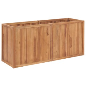 Arriate de madera maciza de teca 150x50x70 cm en Macetas y jardineras | Comprar online en Foru.es