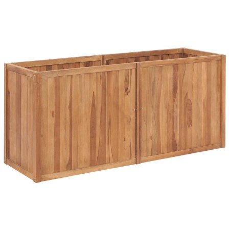 Arriate de madera maciza de teca 150x50x70 cm en Macetas y jardineras | Comprar online en Foru.es