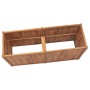 Arriate de madera maciza de teca 150x50x70 cm en Macetas y jardineras | Comprar online en Foru.es