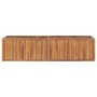 Arriate de madera maciza de teca 200x50x50 cm en Macetas y jardineras | Comprar online en Foru.es