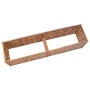 Arriate de madera maciza de teca 200x50x50 cm en Macetas y jardineras | Comprar online en Foru.es