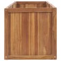Arriate de madera maciza de teca 200x50x50 cm en Macetas y jardineras | Comprar online en Foru.es